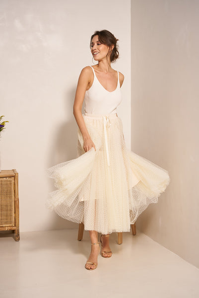 Jupe tulle plumetis sale