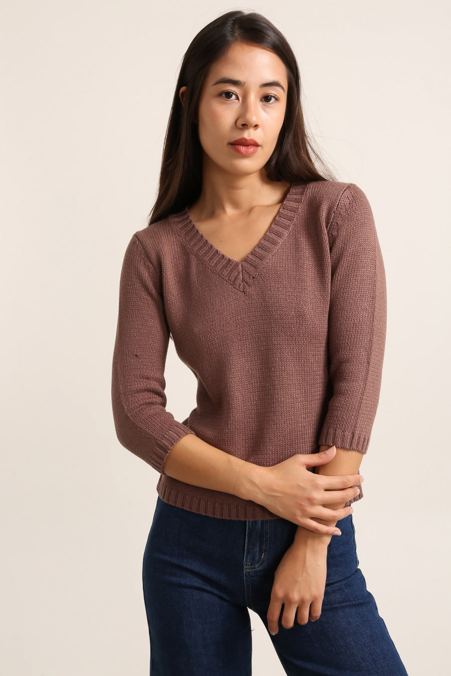 Pull en maille de coton