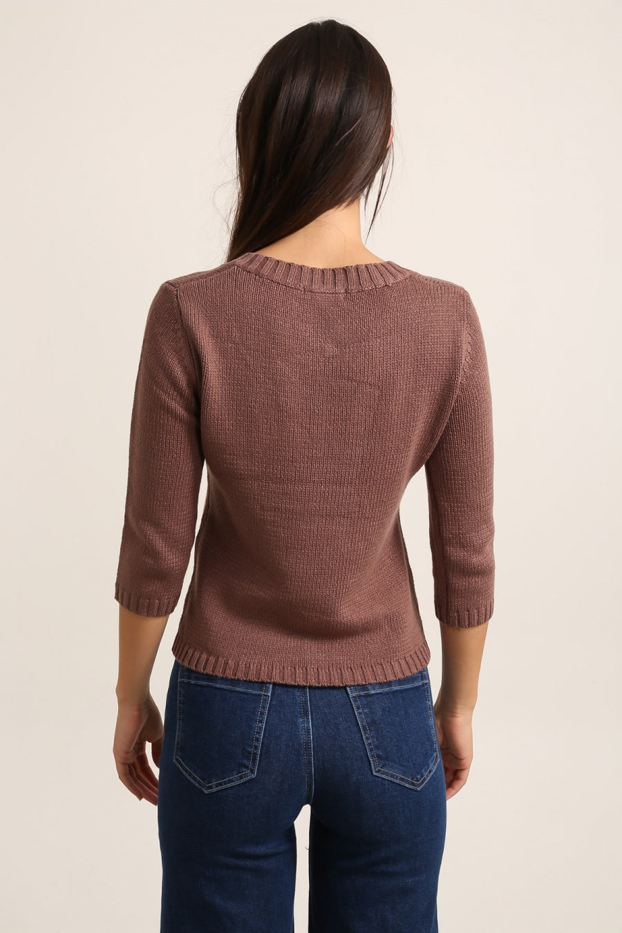 Pull en maille de coton