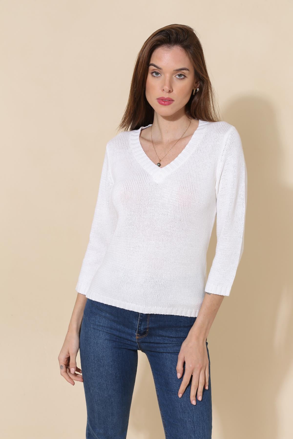 Pull en maille de coton