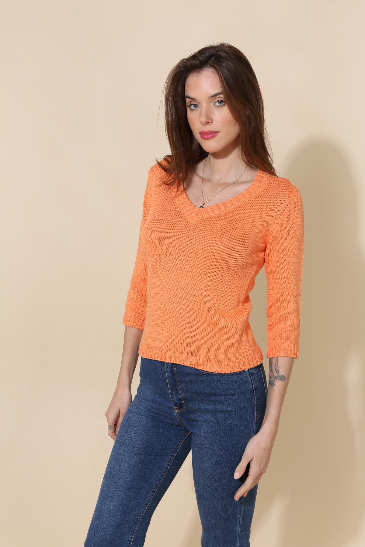 Pull en maille de coton