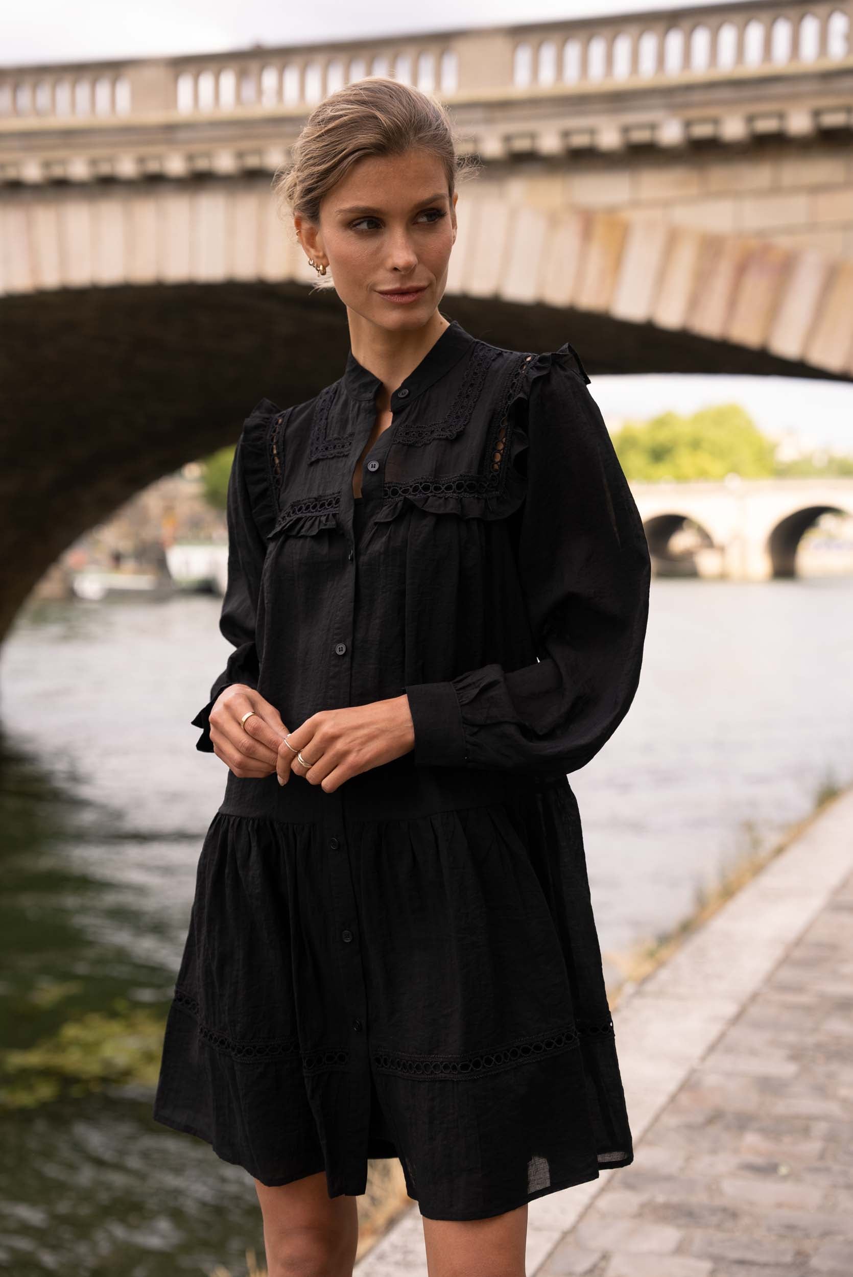 Lace shirt dress - Constance