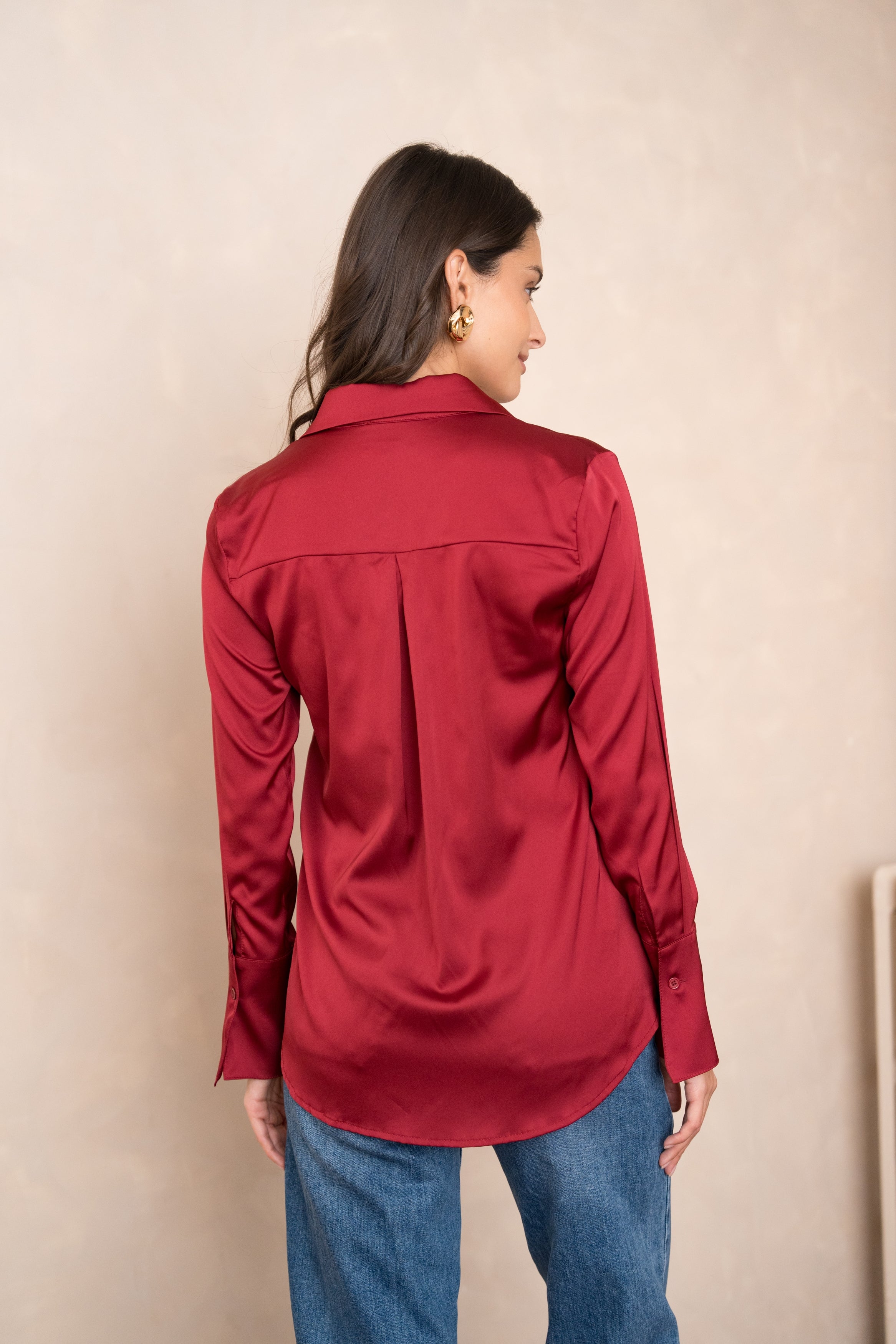 Lea satin shirt