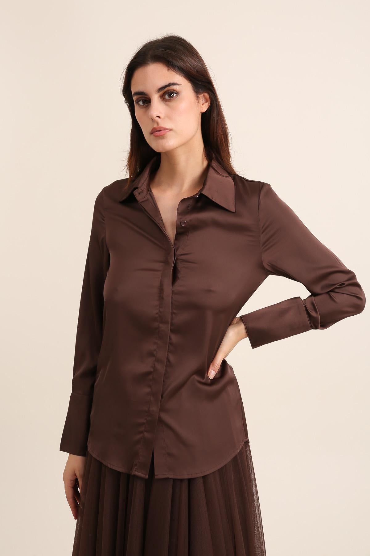 Lea satin shirt