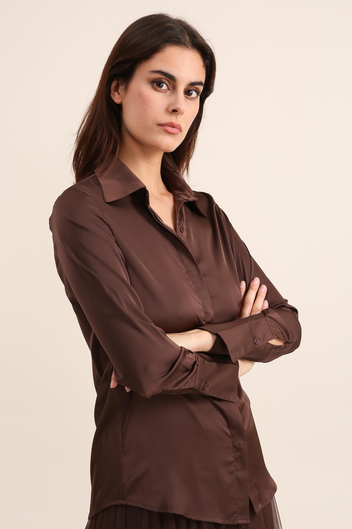 Lea satin shirt