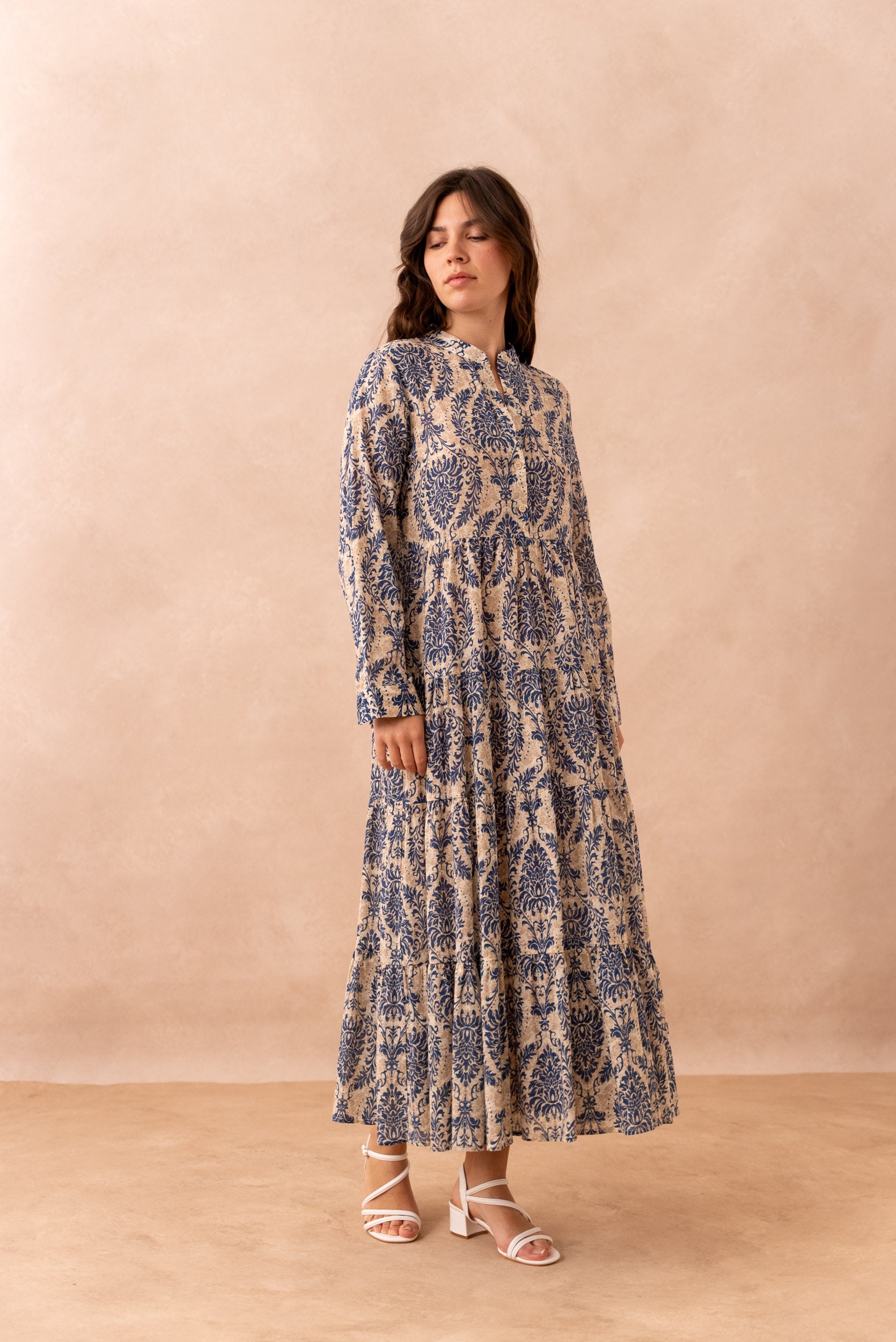 Long dress Marbella silk viscose