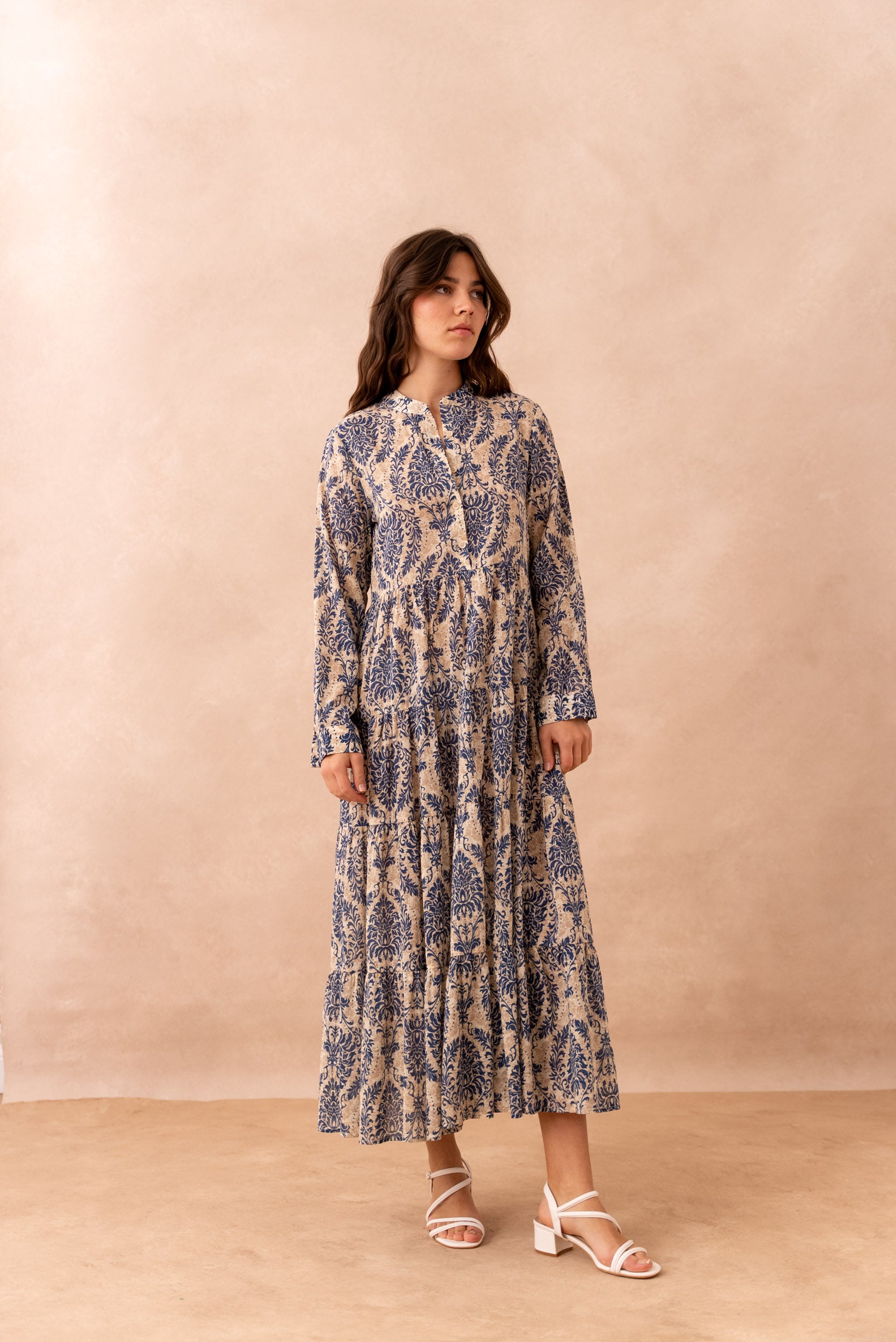 Long dress Marbella silk viscose