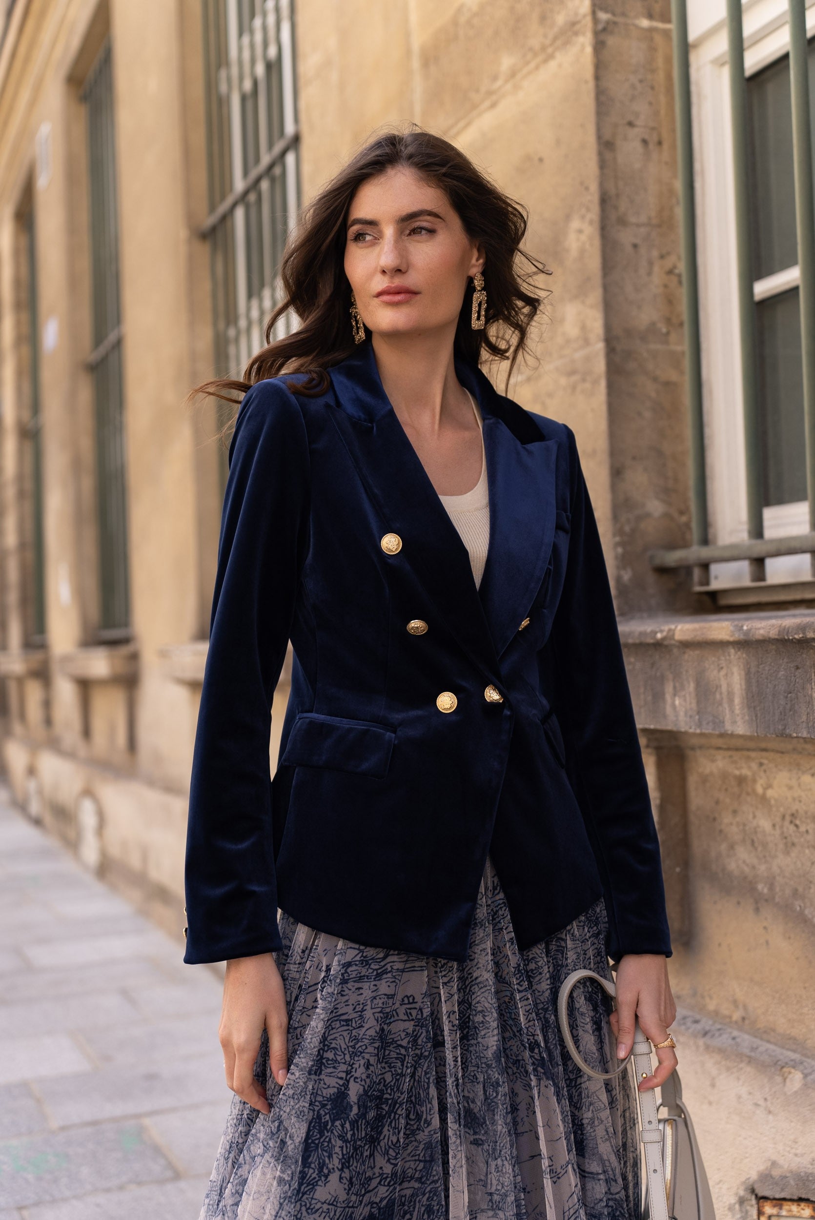 Veste Blazer Gabrielle en velours