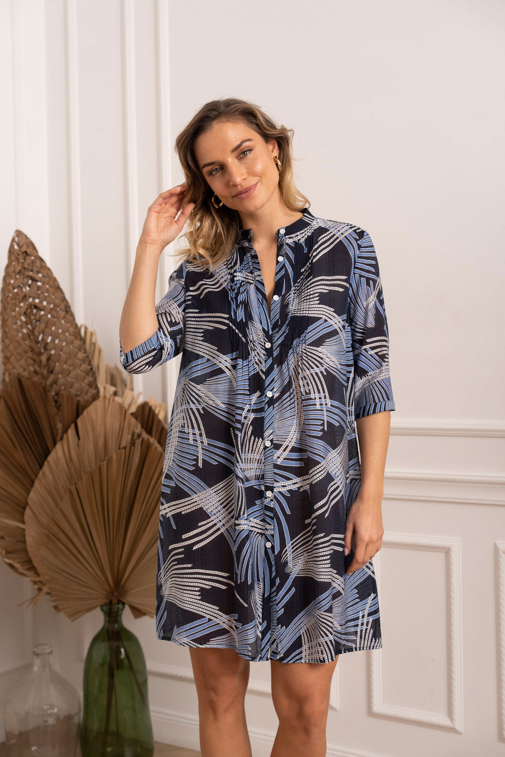 Robe chemisier Palma viscose soie