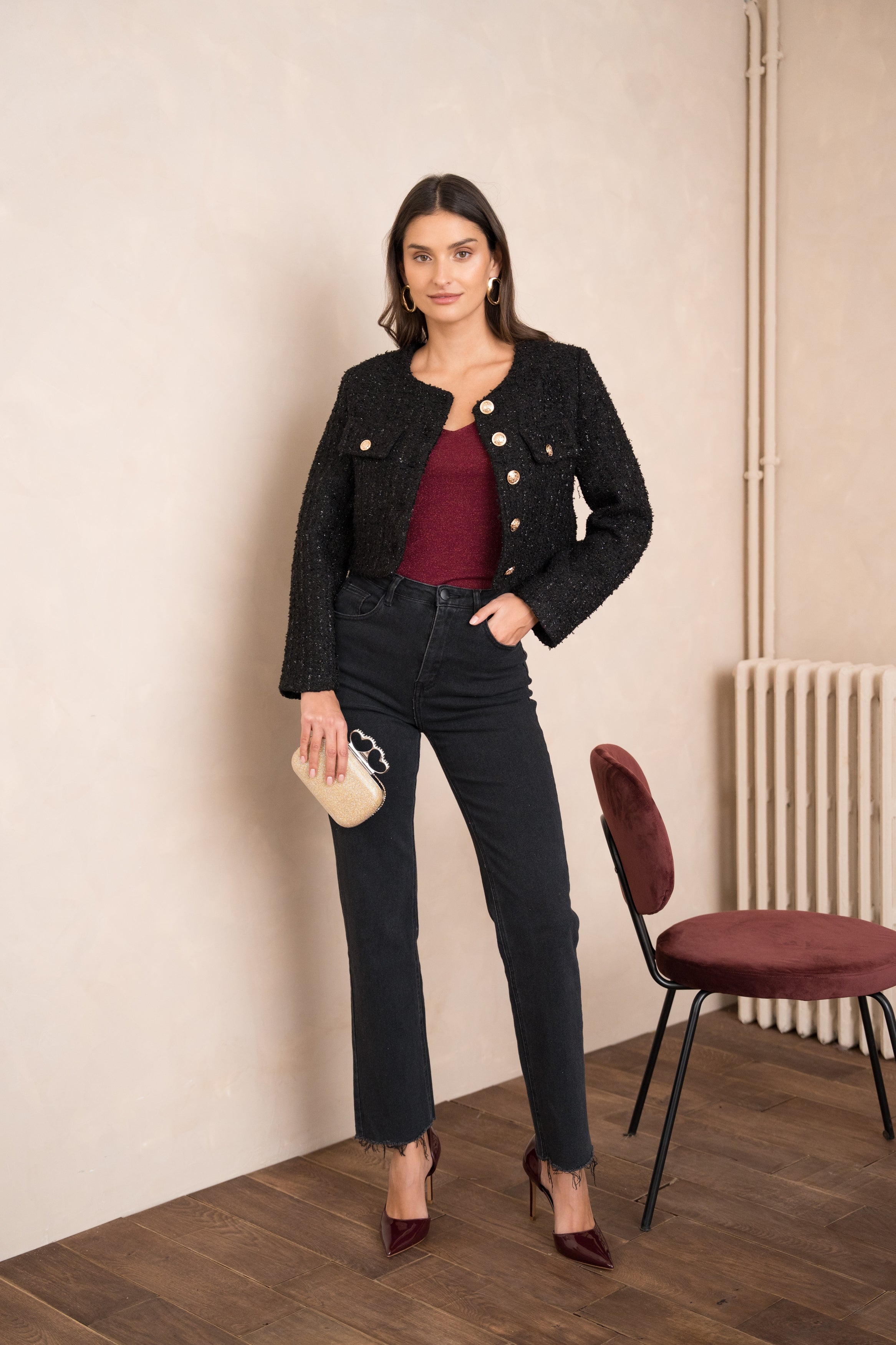 Natacha Double Breasted Blazer Jacket