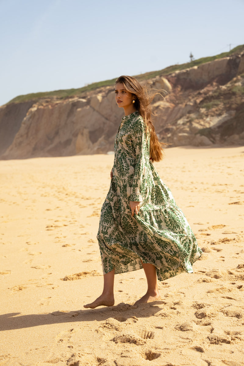 Robe longue Marbella en coton