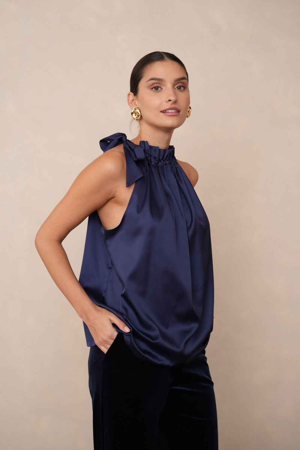 Elisabeth satin top