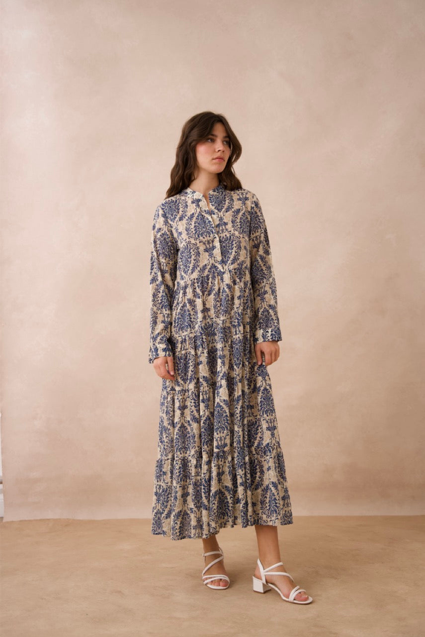 Robe longue Marbella en coton