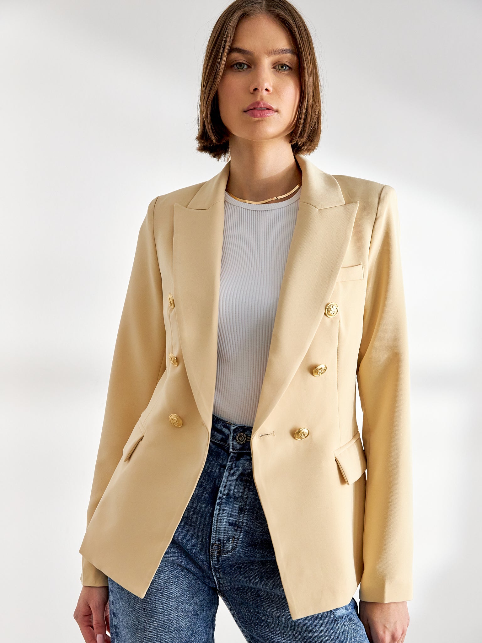 Natacha Double Breasted Blazer Jacket