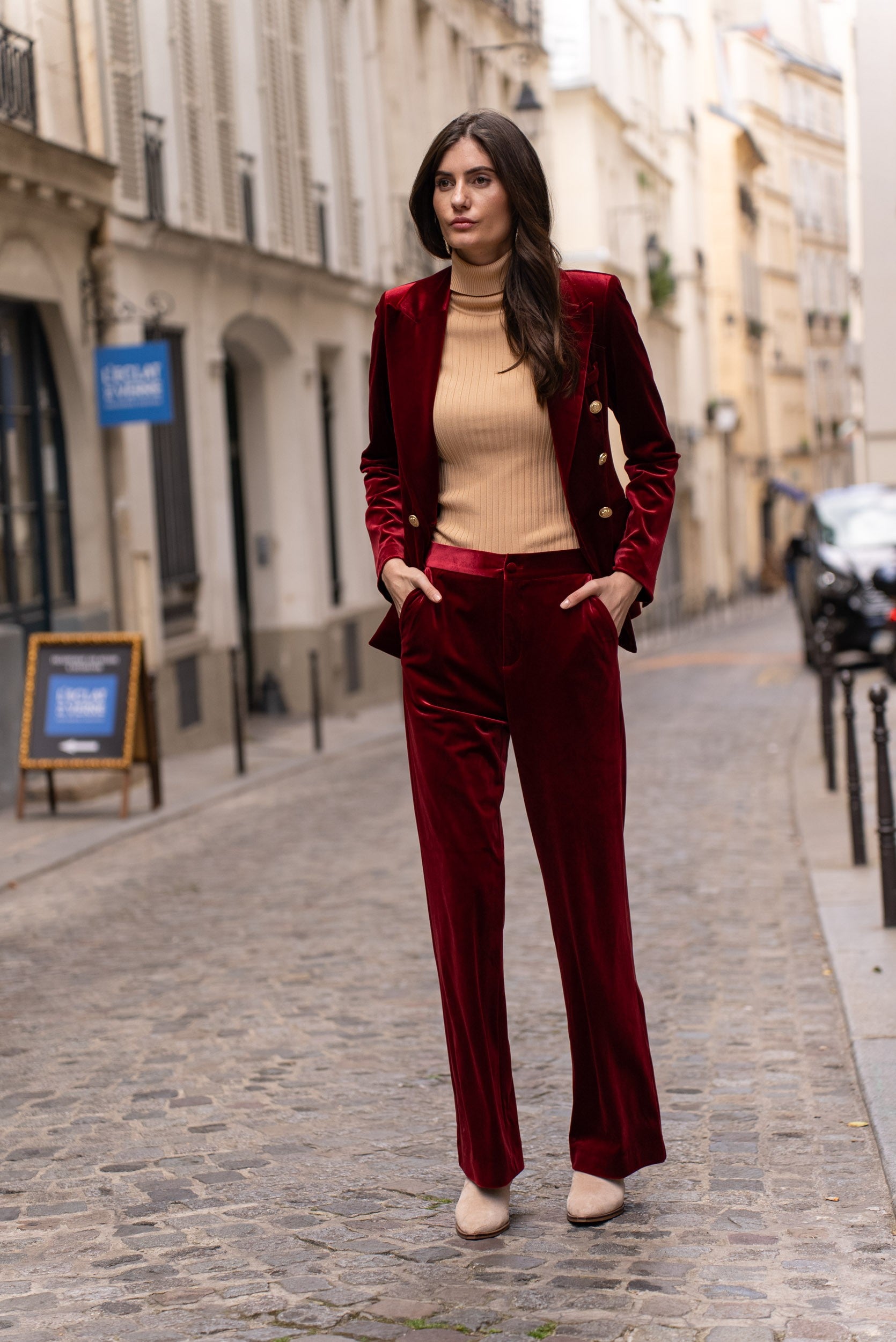 Pantalon Gabrielle en velours