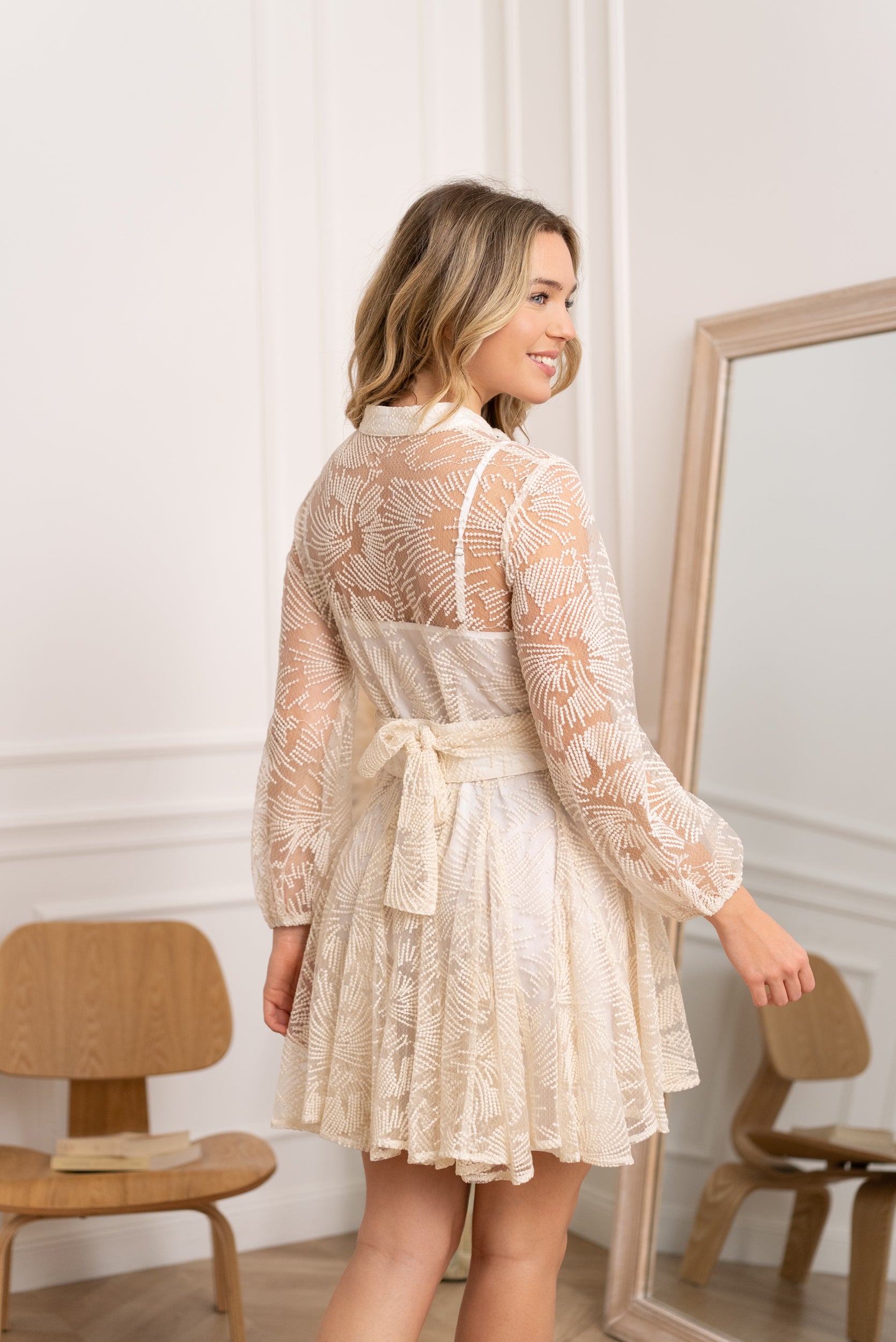 Sonia lace skater dress