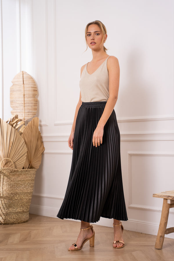 Shiny lurex tank top 