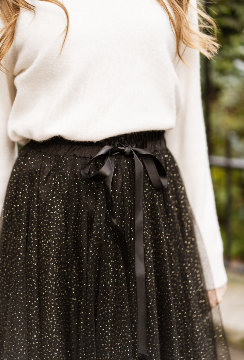 Aria tulle skirt with glitter rhinestones 
