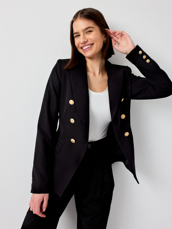 Veste blazer croisée Natacha